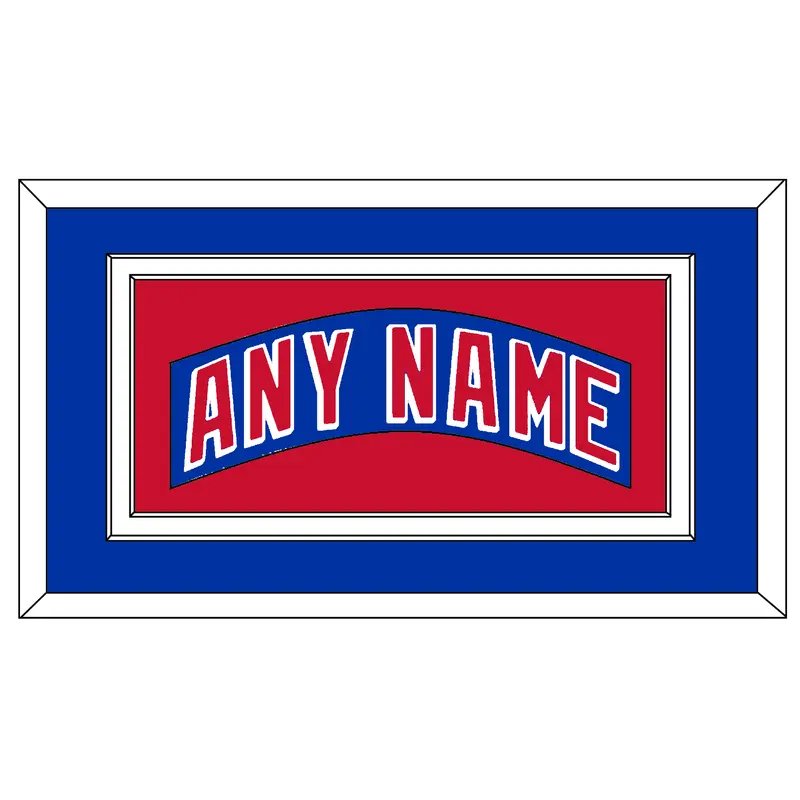 New York Nameplate - Home Blue (2004-2017) - Double Mat 2