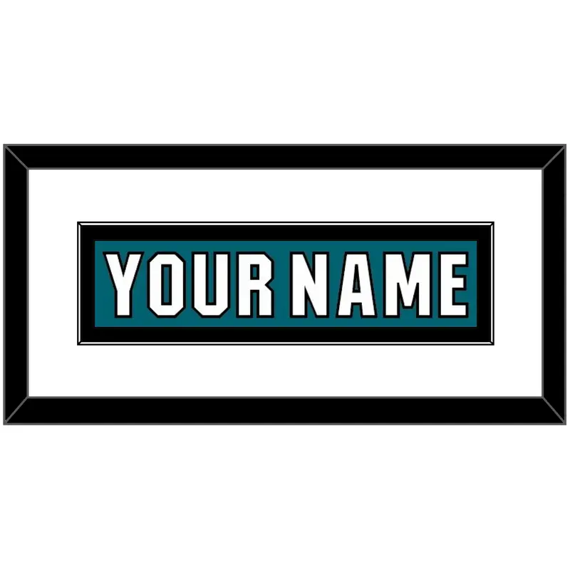 San Jose Nameplate - Home Teal (2017-2022) - Single Mat 1