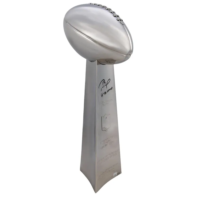 Tom Brady Signed Full Size Super Bowl LI Vince Lombardi Trophy Beckett COA #5/12