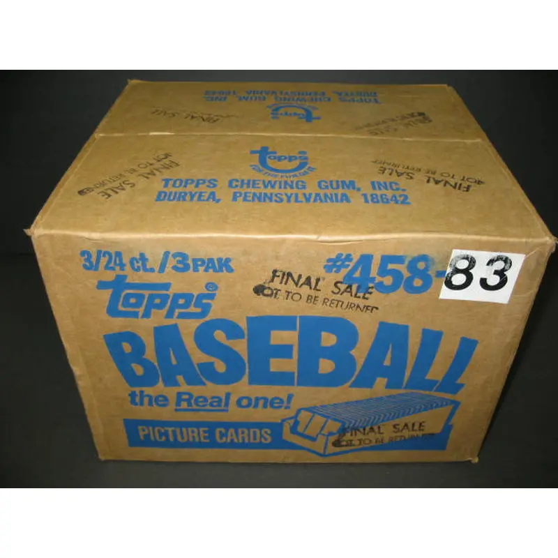 1983 Topps Baseball Grocery Rack Pack Case (3 Box) (Sealed)