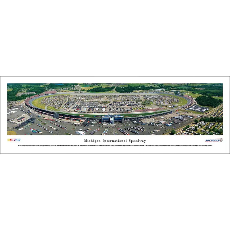 Michigan International Speedway NASCAR Race Day Panoramic Poster- Blakeway