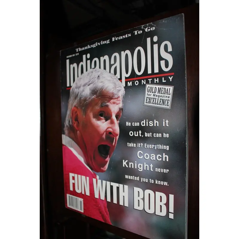November 1994 Indianapolis Monthly Magazine, Bob Knight on Cover