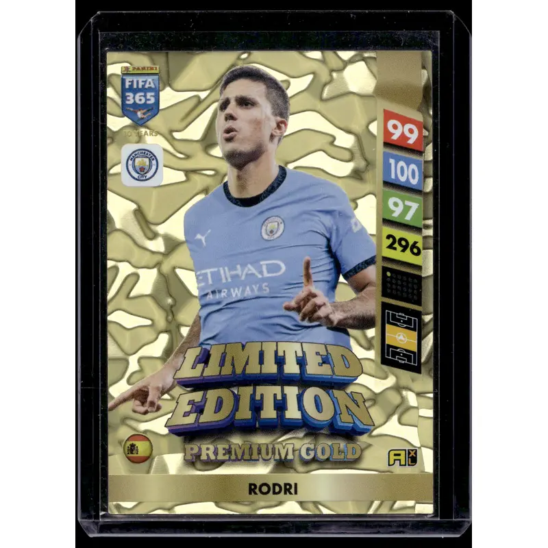 2025 Panini Adrenalyn XL FIFA 365 - Limited Edition Premium Gold - Rodri