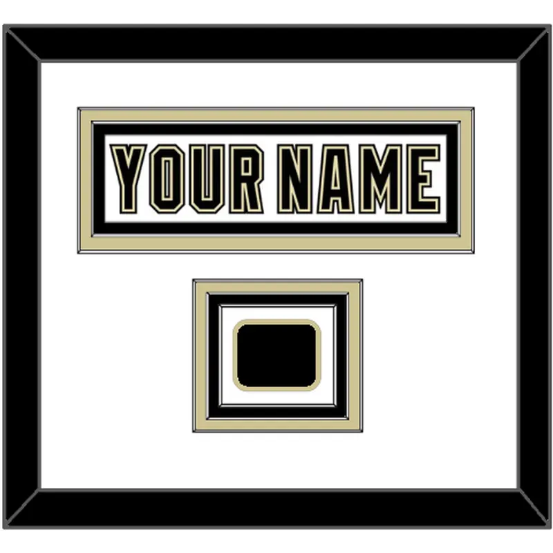 Pittsburgh Nameplate & Logo Patch - White Jersey (2002-2007) - Triple Mat 1