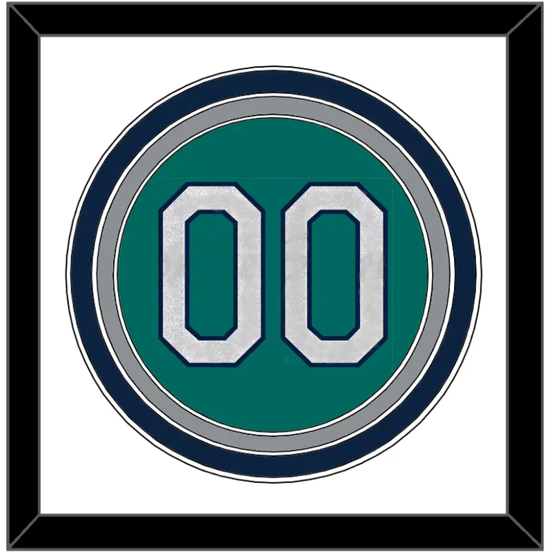 Seattle Number - Alternate Home Green - Triple Mat 1