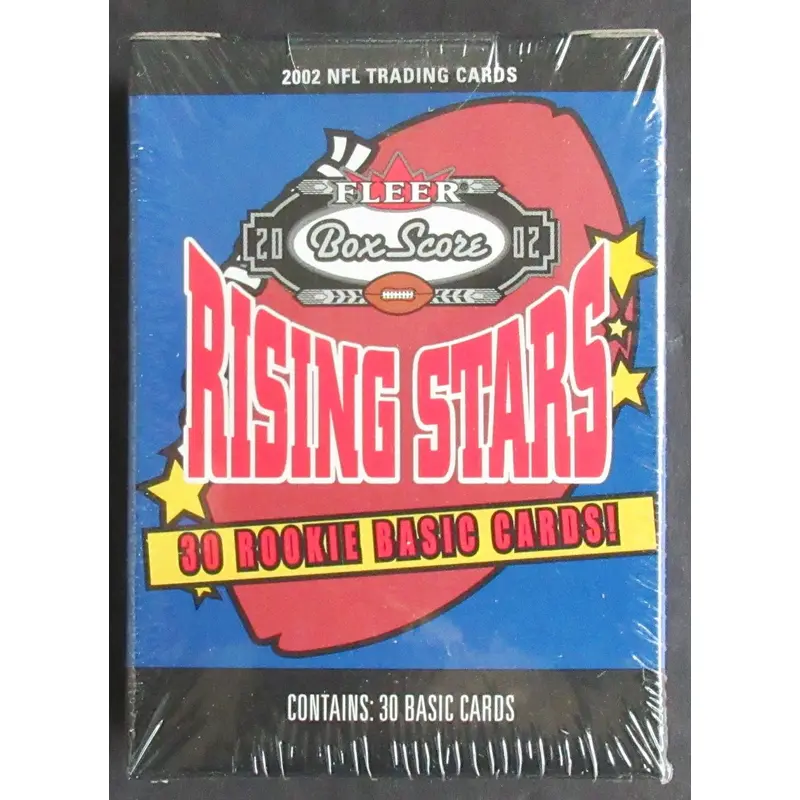 2002 Fleer Football Box Score Rising Stars Factory Set (30)