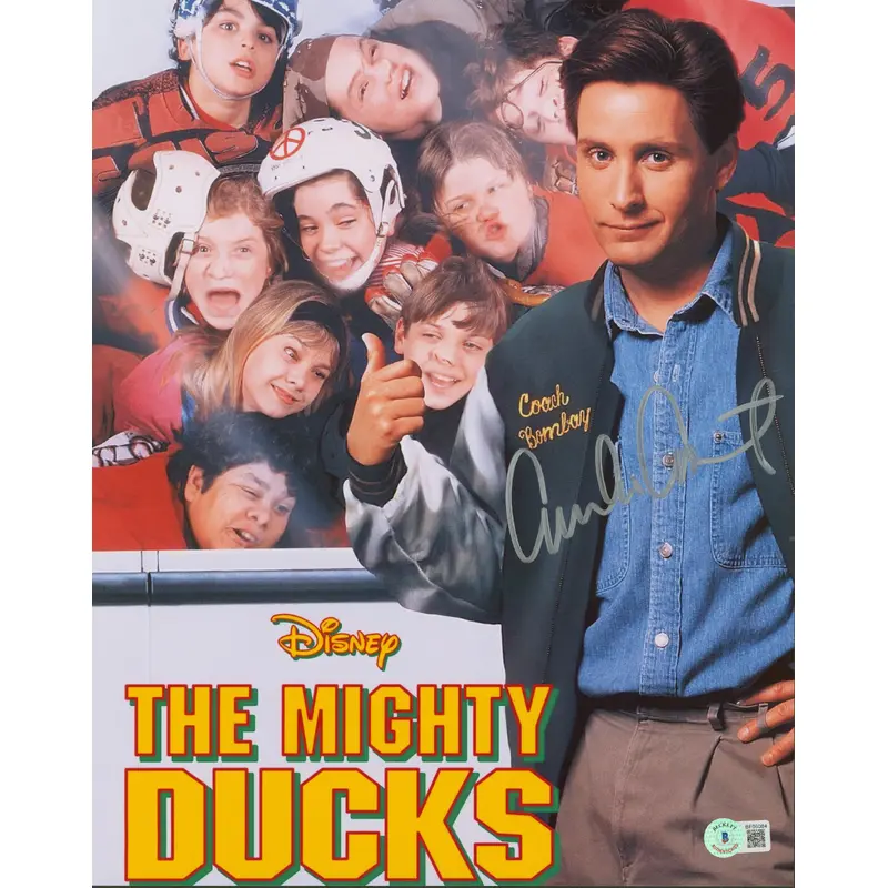 Emilio Estevez The Mighty Ducks Authentic Signed 11x14 Photo BAS #BF06084
