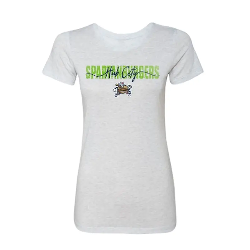 Women's Light Grey Script Tee