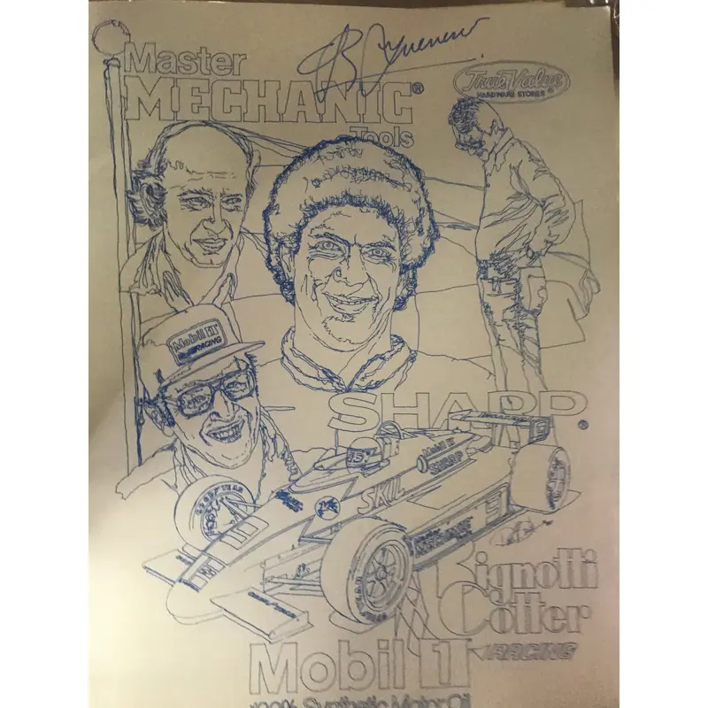 1994 Bignotti Colter Indy 500 Press Kit, Roberto Guerrero Autographed