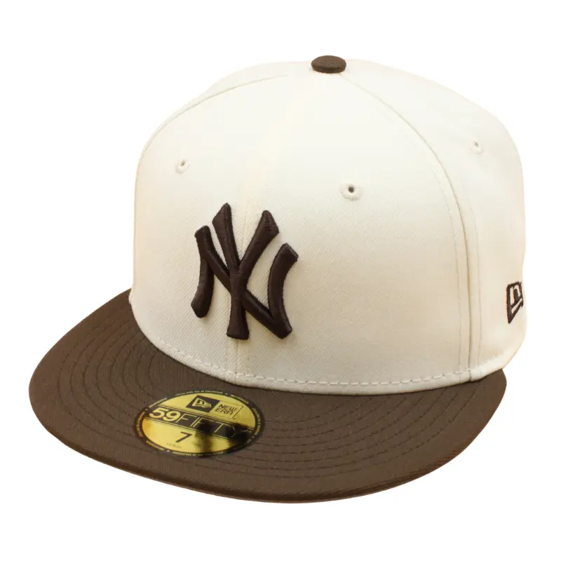 New Era - 59FIFTY Fitted Cap - New York Yankees - 2-Tone - Chrome/Walnut