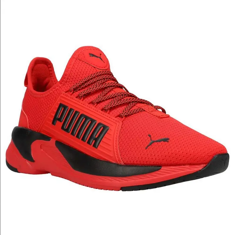 PUMA MENS RED TENNIS SHOE SOFTRIDE PREMIER SLIP-ON WIDE 376976 02