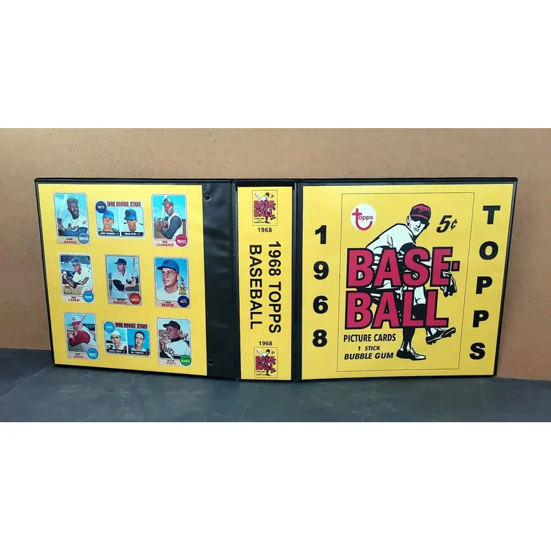 1968 Topps Baseball Cards Custom Made Album Binder 3 Sizes - 3536