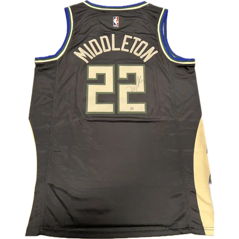 Khris Middleton signed jersey PSA/DNA Milwaukee Bucks Autographed