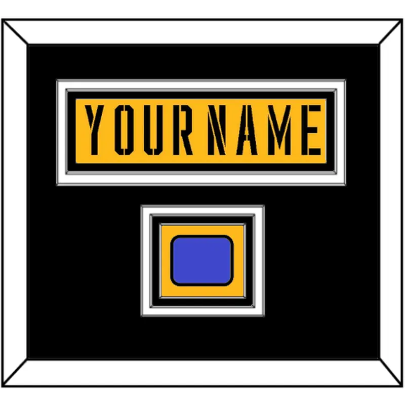 Pittsburgh Nameplate & 2017 Stadium Series Patch - Gold Jersey - Triple Mat 3
