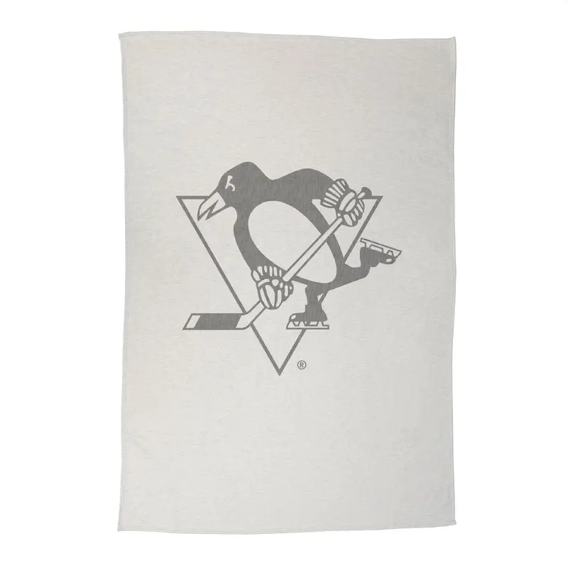 Pittsburgh Penguins Oversized Logo Sublimated Sweatshirt Blanket