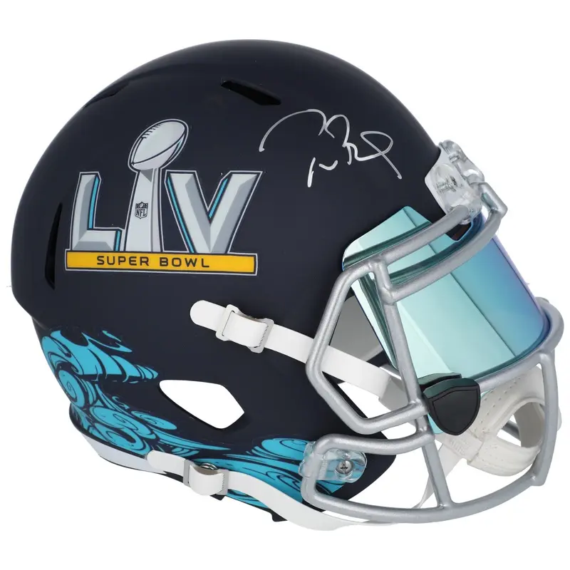 Tom Brady Signed Autographed Super Bowl LV Full Size Helmet Fanatics Certified