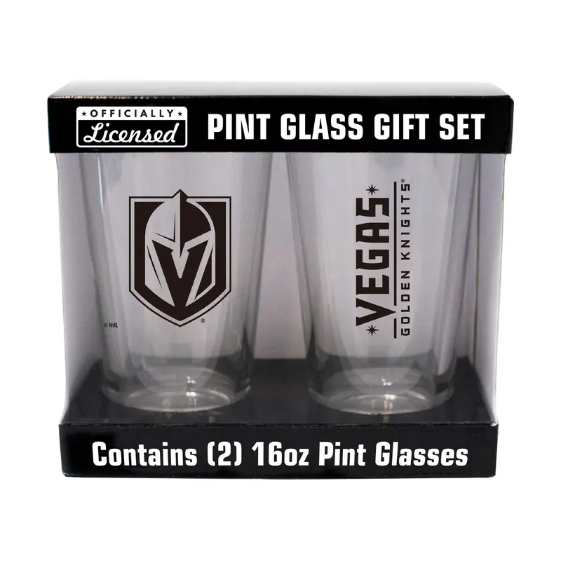 Vegas Golden Knights 16oz Gameday Pint Glass 2 Pack