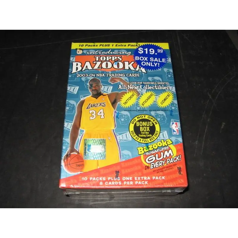 2003/04 Topps Bazooka Basketball Blaster Box (11/8)