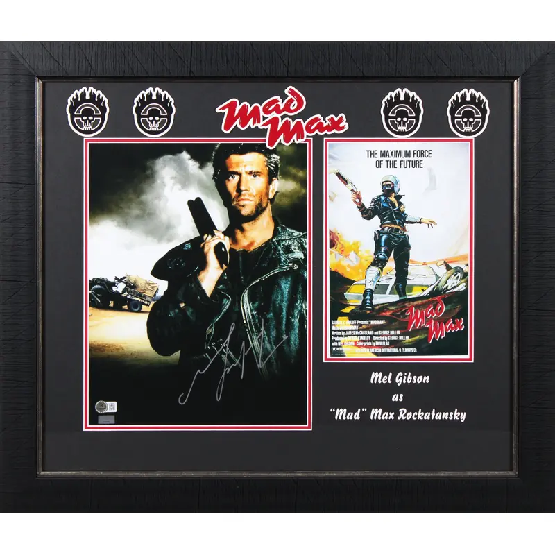 Mel Gibson Mad Max Authentic Signed 11x14 Framed Photo Autographed BAS LOA