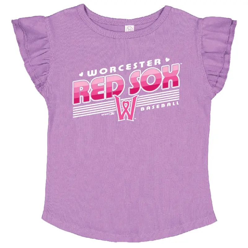 Worcester Red Sox Lavender Toddler Enchanting Tee