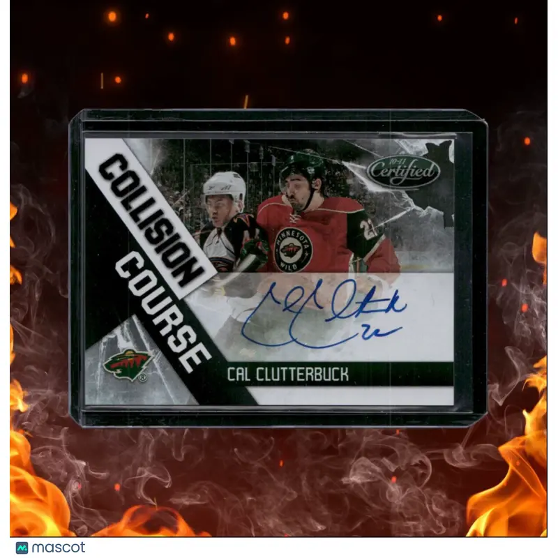 2010-11 Panini Certified Cal Clutterbuck Collision Course Mirror Auto 020/100 #1