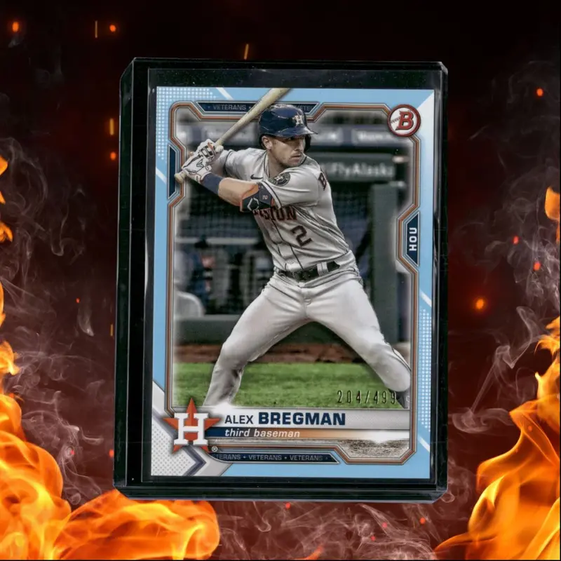 2021 Bowman Alex Bregman Sky Blue 204/499 #25