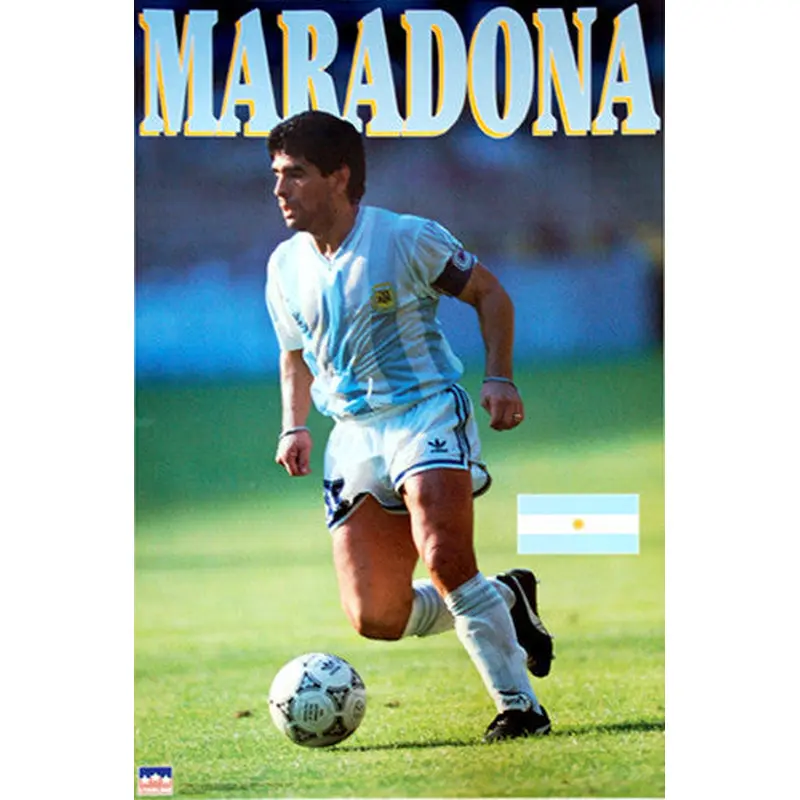 Diego Maradona Argentina Soccer Action Poster (World Cup 1990) - Starline Inc.