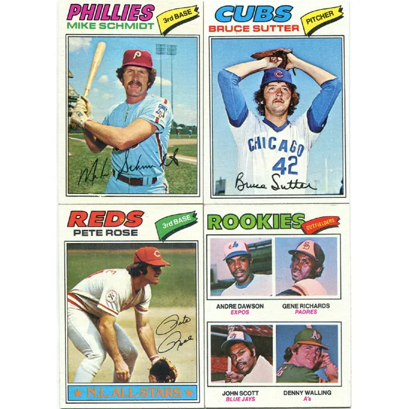 1977 Topps Baseball Complete Set EX EX/MT (660) (23-130)