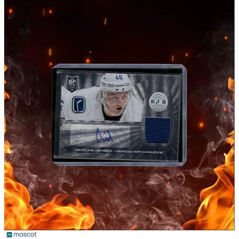 2013-14 Panini Totally Certified Nicklas Jensen Jersey Rookie Auto #171