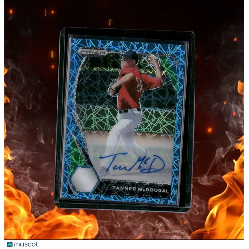 2021 Panini Prizm Draft Picks Tanner McDougal  Carolina Blue Velocity Auto #155