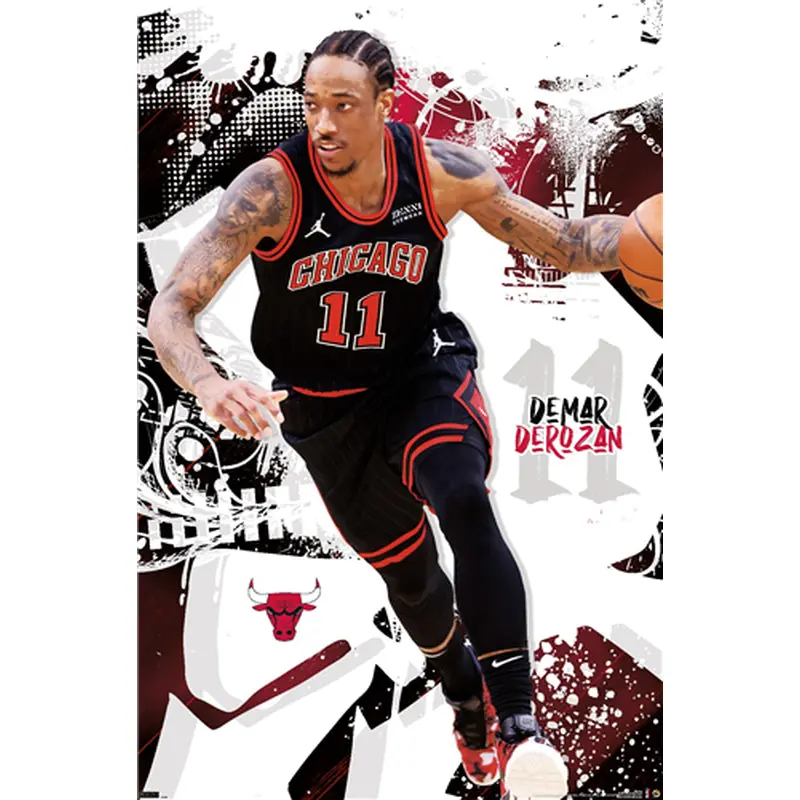 DeMar DeRozan "Superstar" Chicago Bulls Official NBA Basketball Poster - Costacos 2022
