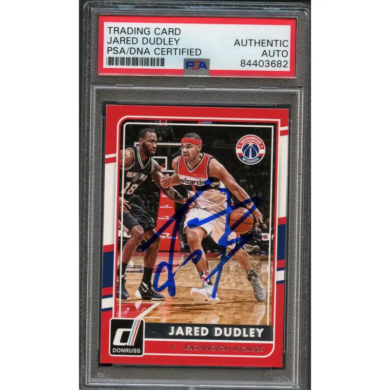 2015-16 Donruss #79 Jared Dudley Signed Card AUTO PSA Slabbed