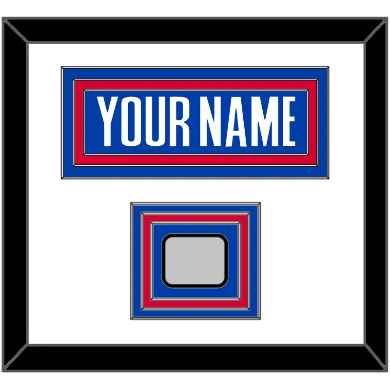 Detroit Name & Champions Patch - Road Blue (2001-2017) - Triple Mat 1