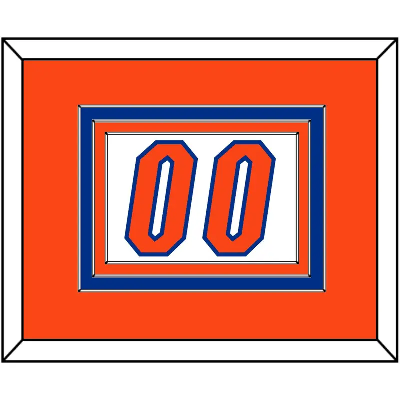Florida Basketball Number - Home White (2017-2018) - Triple Mat 4