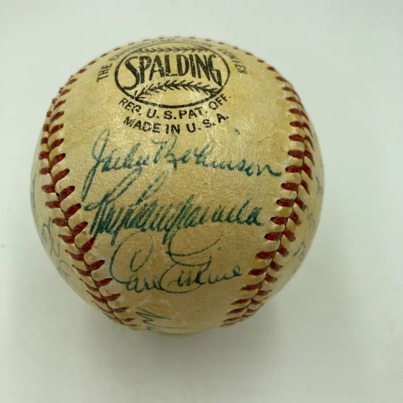 1955 Brooklyn Dodgers World Series Champs Clubhouse Team Signed Baseball