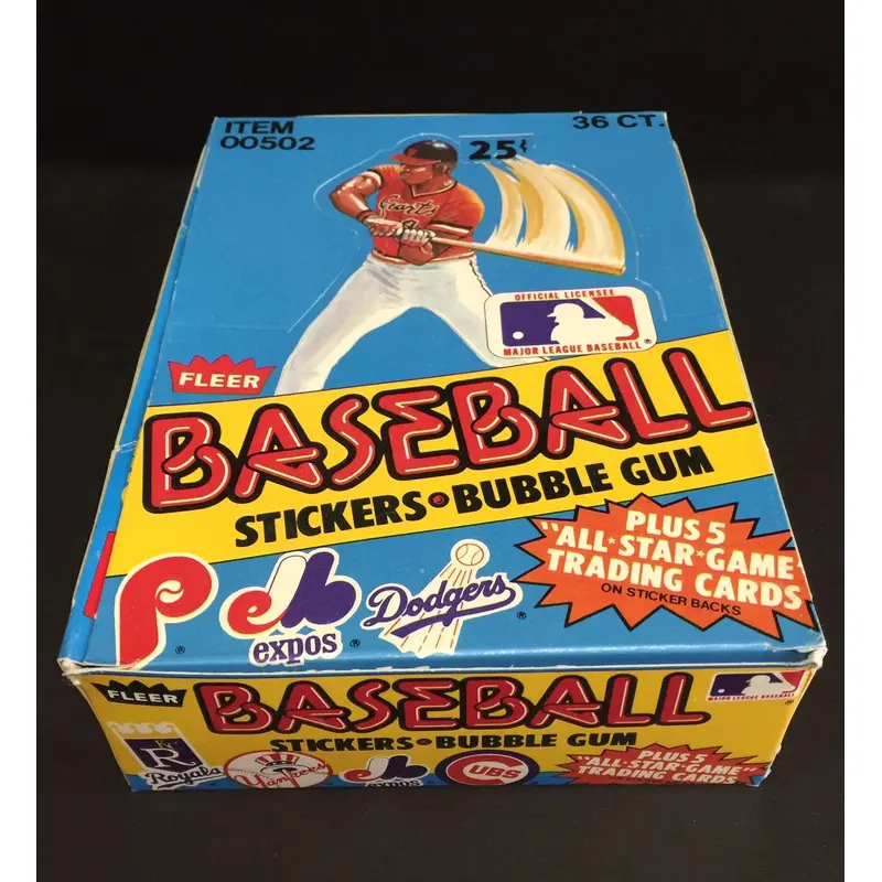 1981 Fleer Baseball Stickers Unopened Wax Box