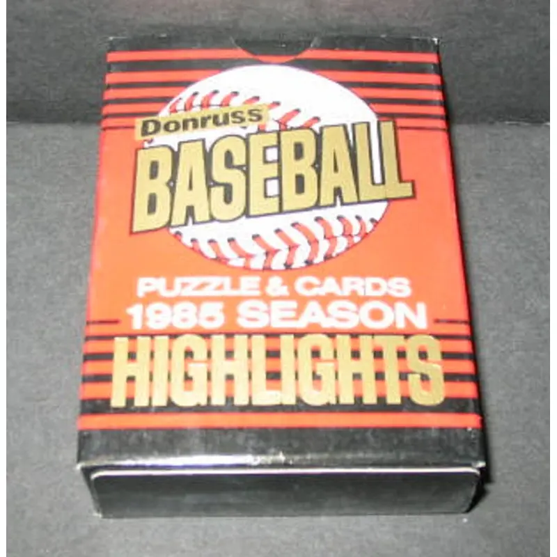 1985 Donruss Baseball Highlights Factory Set