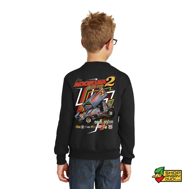 Joe Adorjan Racing Illustrated Youth Crewneck Sweatshirt