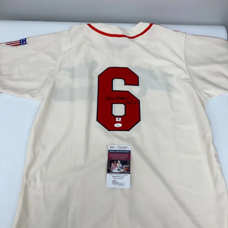 Stan Musial HOF 1969 Signed St. Louis Cardinals Mitchell & Ness Jersey JSA COA
