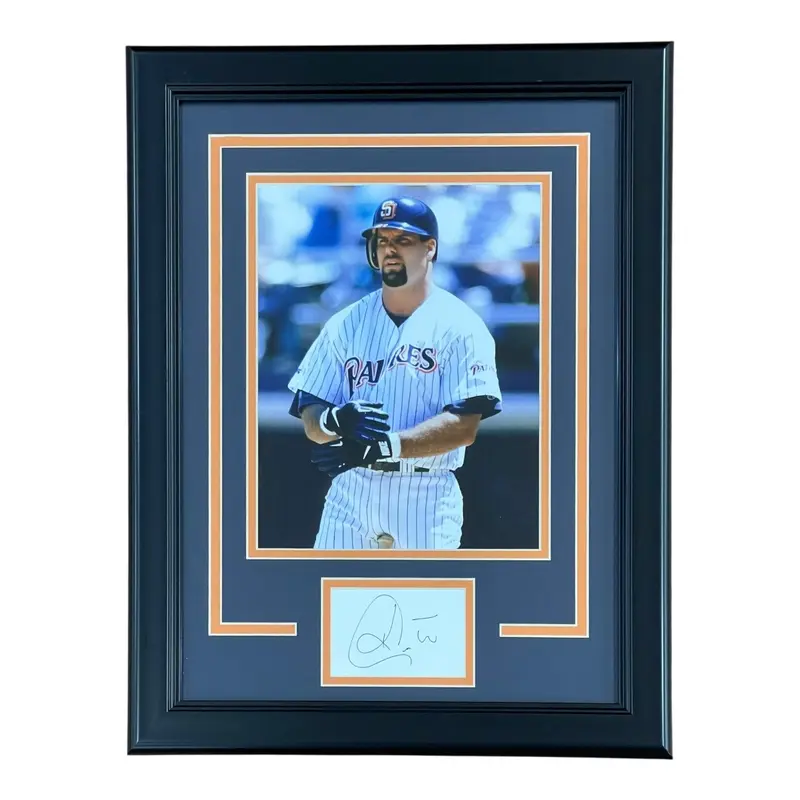 Ken Caminiti Autographed San Diego Padres Frame with 8x10 photo and signature - JSA