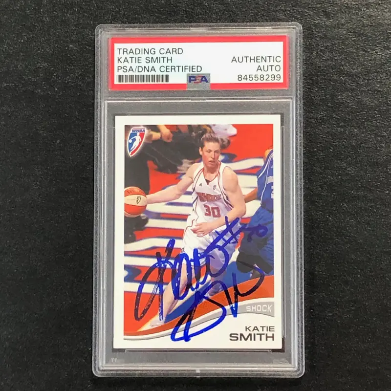 2007 Rittenhouse WNBA #68 Katie Smith Signed Card AUTO PSA Slabbed