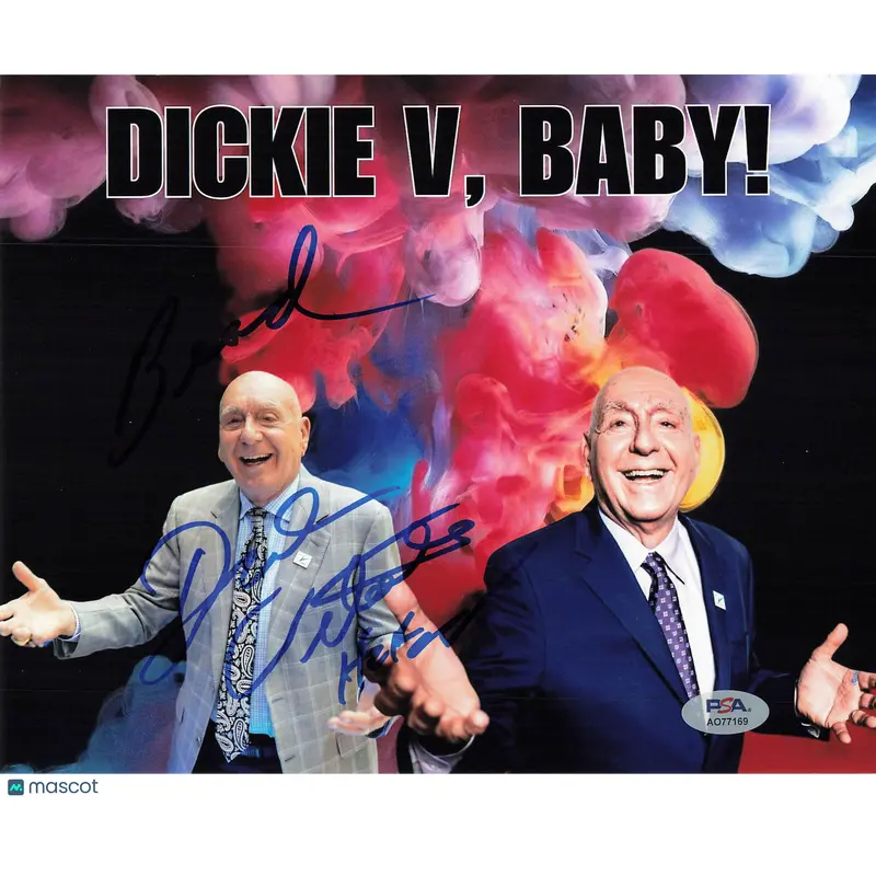 Dick Vitale Signed 8x10 Photo PSA ESPN