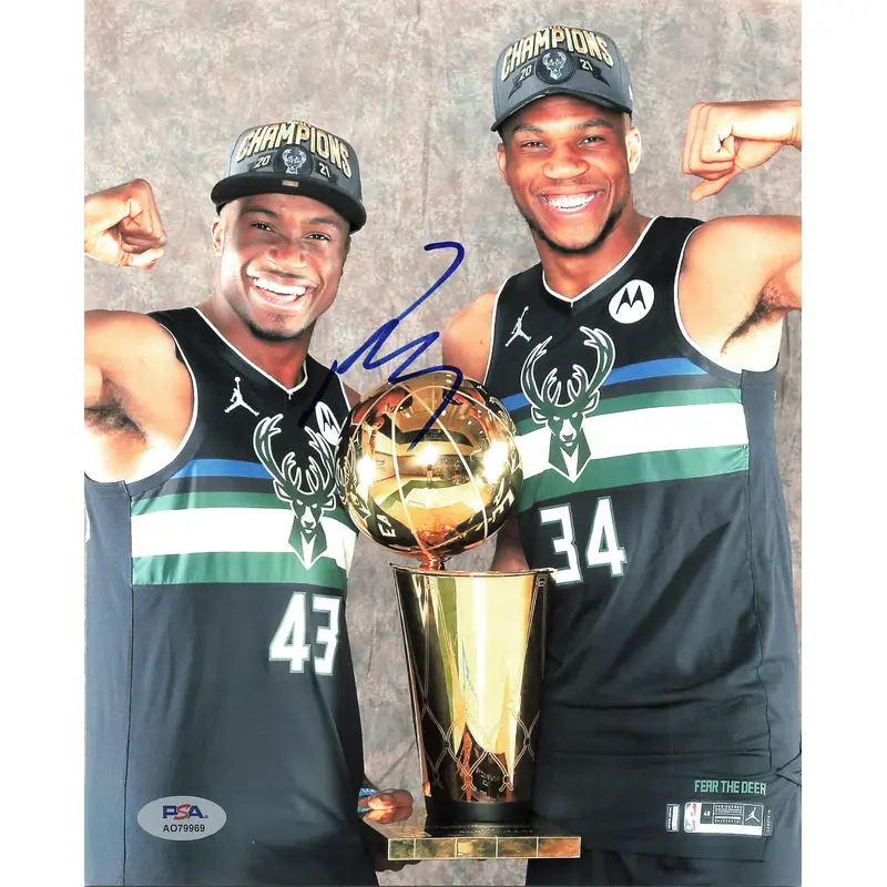 Thanasis Antetokounmpo signed 8x10 photo PSA/DNA Milwaukee Bucks Autographed