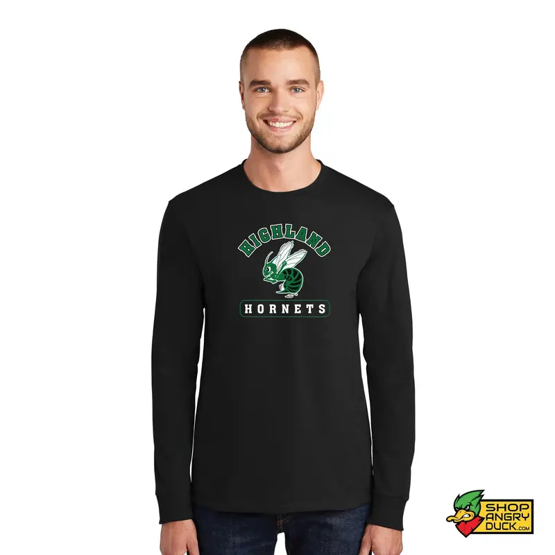 Highland Hornet Logo Long Sleeve T-Shirt