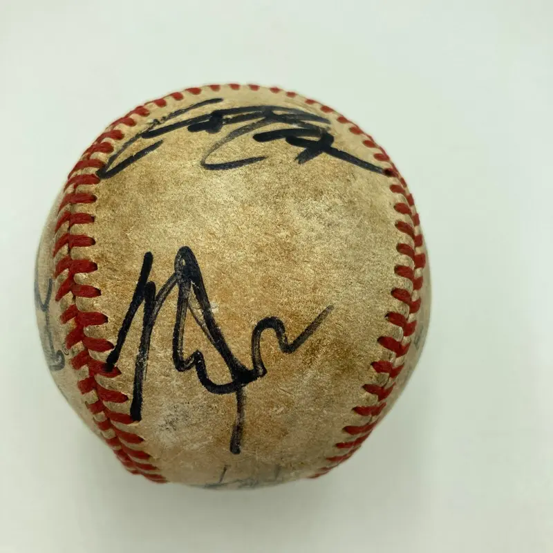 Mike Trout Los Angeles Angels Multi Signed Autographed Baseball JSA COA