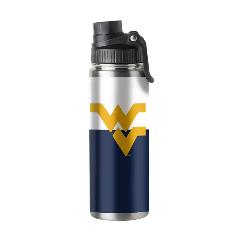West Virginia Colorblock 21oz Twist Top Bottle