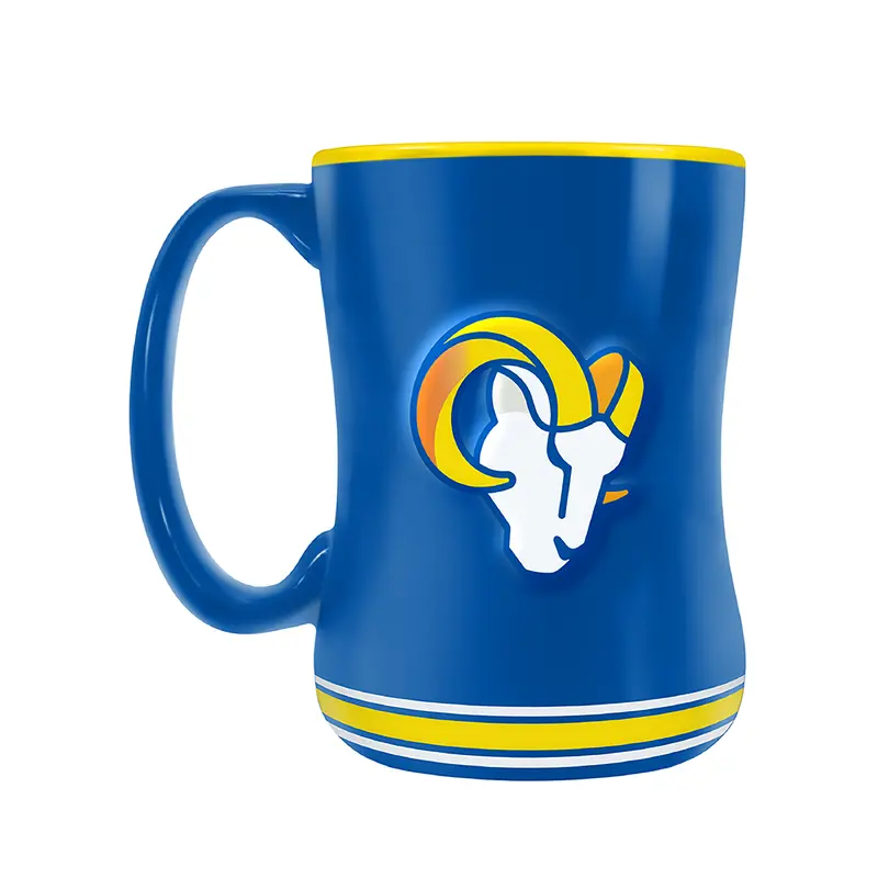 NFL Los Angeles Rams Team Crest Sculpted Mug (14 oz)