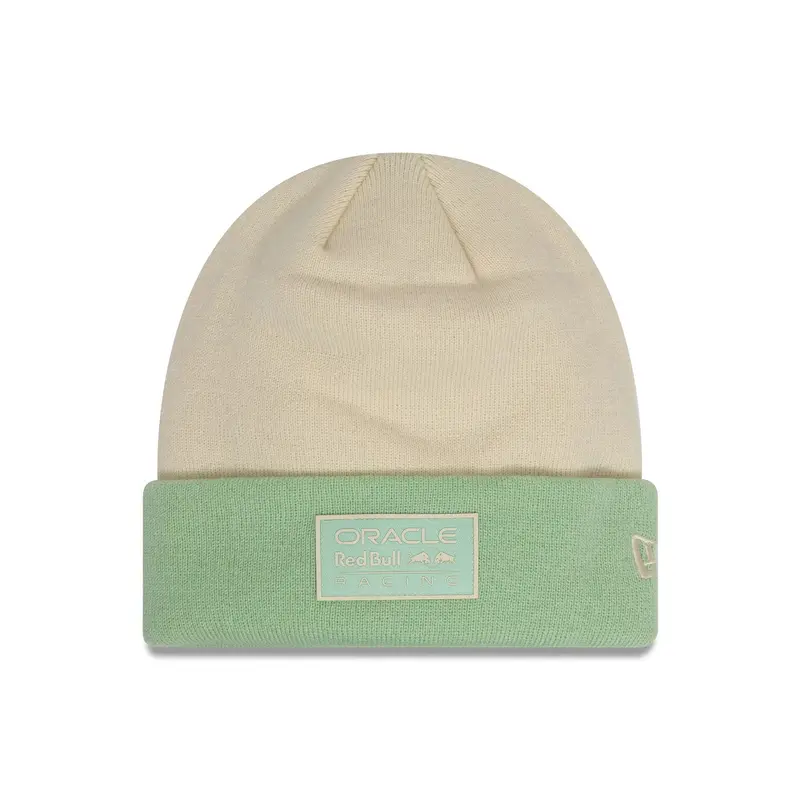 Red Bull Racing Contrast Cream Cuff Knit Beanie Hat