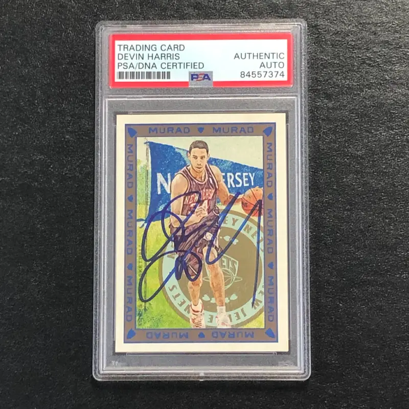 2008-09 Topps T51 Murad #209 Devin Harris Signed Card AUTO PSA Slabbed Nets