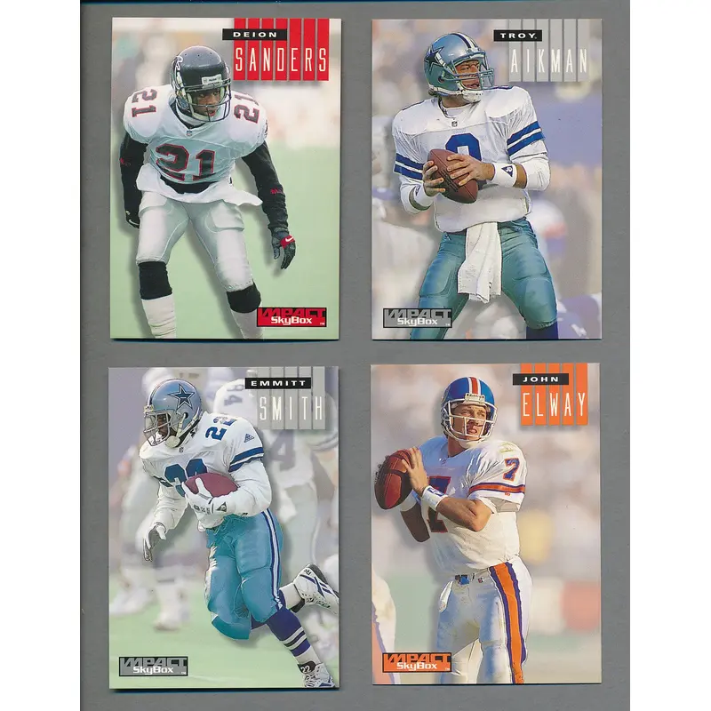 1994 Skybox Impact Football Complete Set (w/ Inserts) (300) NM/MT MT
